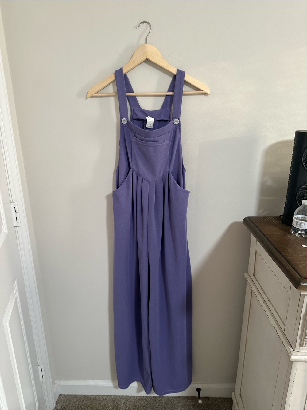 SOLD Halara Pockets Waffle Casual Overalls - Wide Leg in Mellow Purple - Picture 5 of 10